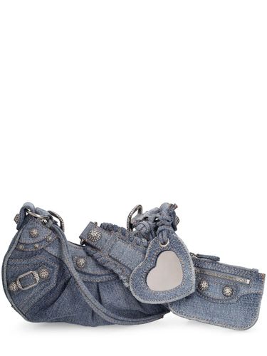 Sac Porté Épaule Xs En Denim Le Cagole - BALENCIAGA - Modalova