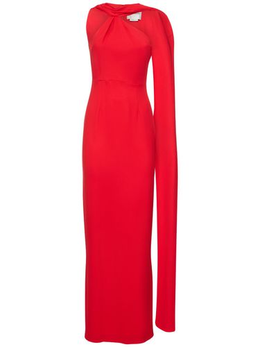 Robe Longue Asymétrique En Cady Stretch - ROLAND MOURET - Modalova