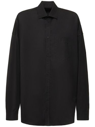 Chemise En Popeline De Coton Cocoon - BALENCIAGA - Modalova