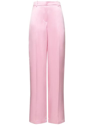 Pantalon Droit En Satin De Soie Taille Haute - MAGDA BUTRYM - Modalova