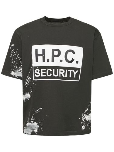 T-shirt En Jersey De Coton Imprimé H.p.c - HERON PRESTON - Modalova