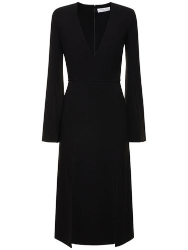 Robe Midi En Crêpe De Laine Stretch - MICHAEL KORS COLLECTION - Modalova