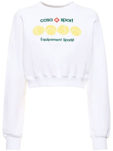 Sweat-shirt Court En Jersey Casa Sport - CASABLANCA - Modalova