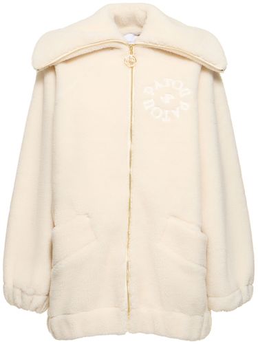 Veste Bomber Zippée Oversize En Faux Shearling - PATOU - Modalova