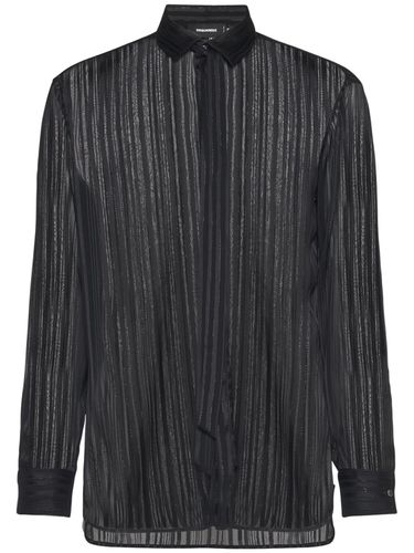 Chemise Dan Relaxed Fit En Lurex - DSQUARED2 - Modalova