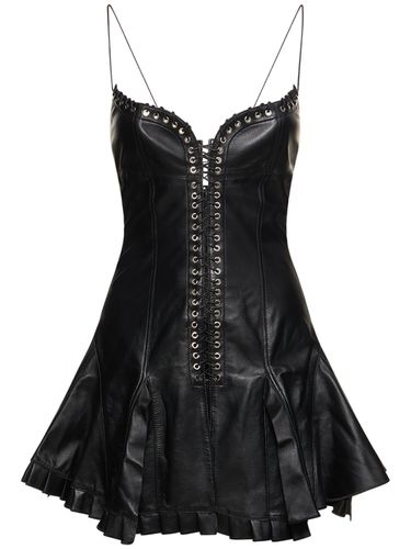 Robe Corset Courte En Cuir - LUDOVIC DE SAINT SERNIN - Modalova