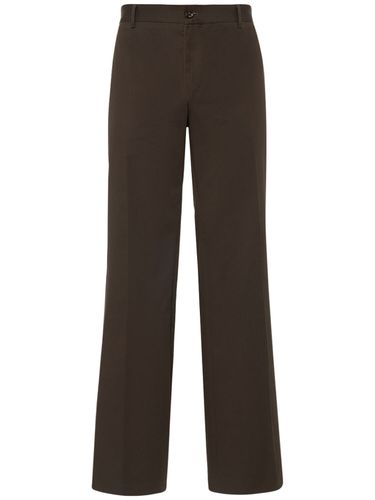 Pantalon Ample En Gabardine - DOLCE & GABBANA - Modalova