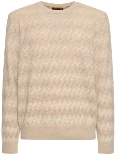 Pull-over En Maille De Cachemire À Monogramme - MISSONI - Modalova