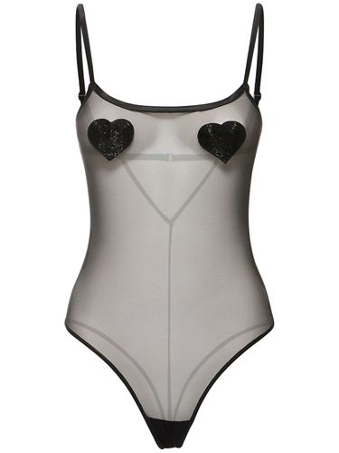 Body En Mesh Stretch Queen Of Hearts - FLEUR DU MAL - Modalova