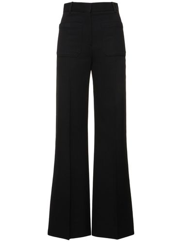 Pantalon Évasé En Laine Mélangée Alina - VICTORIA BECKHAM - Modalova