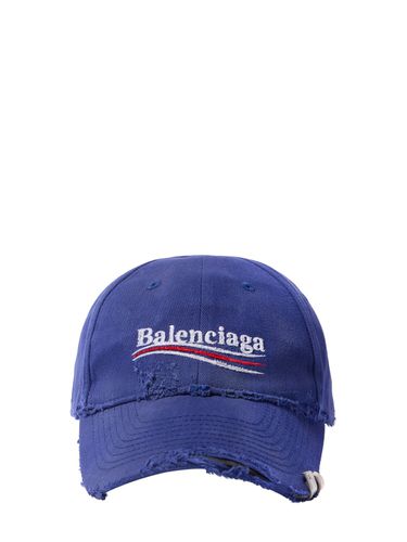 Casquette En Drill De Coton Political - BALENCIAGA - Modalova