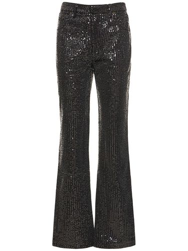 Pantalon En Sergé À Sequins - ROTATE - Modalova