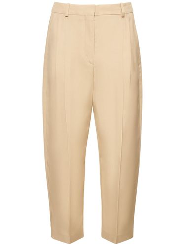 Pantalon Court En Satin À Plis Iconic - STELLA MCCARTNEY - Modalova