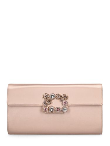 Pochette Enveloppe En Cuir Avec Boucle Fleurs - ROGER VIVIER - Modalova