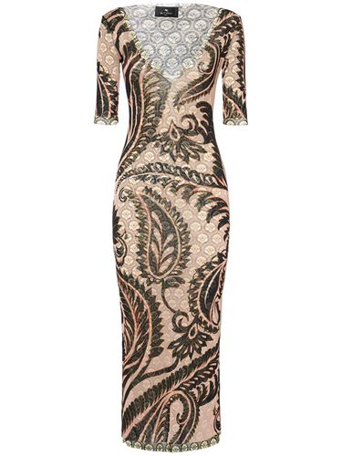 Robe Longue En Mesh À Manches Courtes - ETRO - Modalova