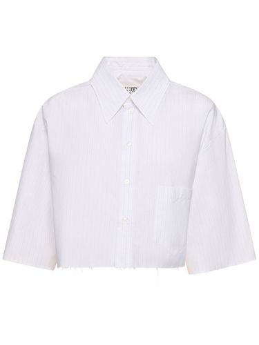 Chemise En Popeline De Coton À Rayures - MM6 MAISON MARGIELA - Modalova