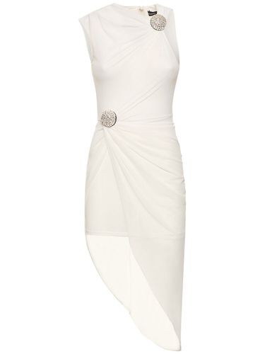 Robe Courte En Mesh Ruché Embelli - DAVID KOMA - Modalova