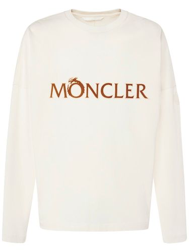 T-shirt À Manches Longues En Coton Cny - MONCLER - Modalova