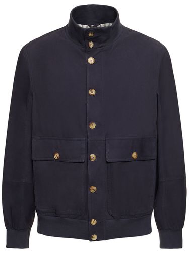 Veste Bomber En Daim - BRUNELLO CUCINELLI - Modalova