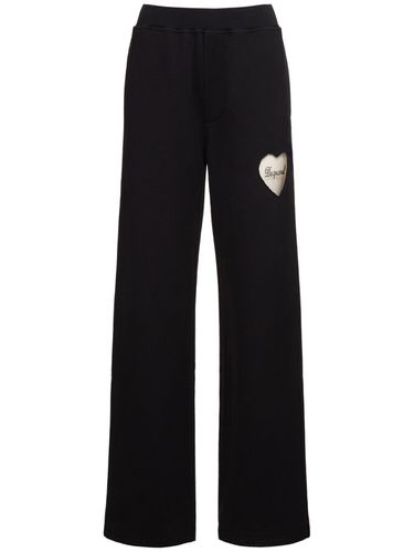 Pantalon En Coton À Logo Cœur - DSQUARED2 - Modalova