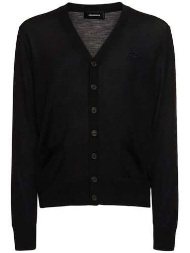 Cardigan En Laine À Monogramme - DSQUARED2 - Modalova