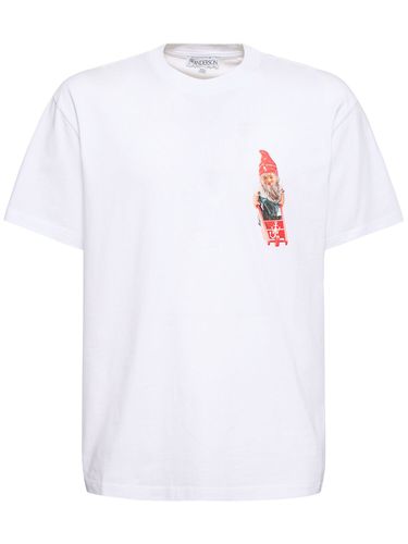 T-shirt En Jersey De Coton Imprimé Gnome - JW ANDERSON - Modalova