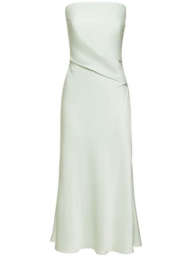 Robe Midi Sans Bretelles En Crêpe De Satin - ROLAND MOURET - Modalova