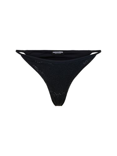 Bas De Bikini En Lycra Embelli Icon - DSQUARED2 - Modalova