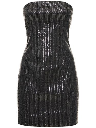 Robe Courte En Sergé À Sequins - ROTATE - Modalova