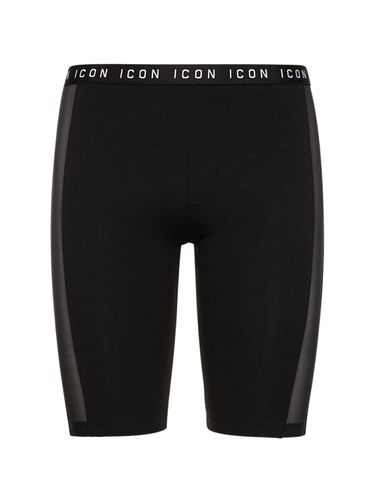 Short Cycliste En Mesh Et Jersey Icon - DSQUARED2 - Modalova