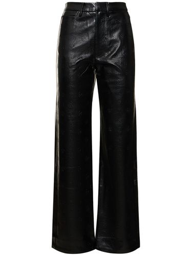 Pantalon Droit En Simili-cuir - ROTATE - Modalova