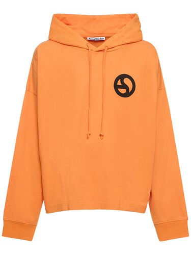 Sweat-shirt En Coton À Capuche - ACNE STUDIOS - Modalova