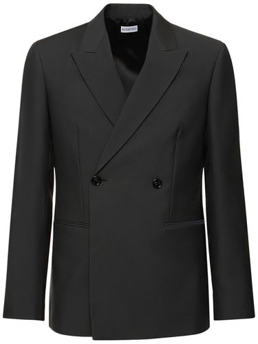 Blazer Cintré En Laine - BURBERRY - Modalova