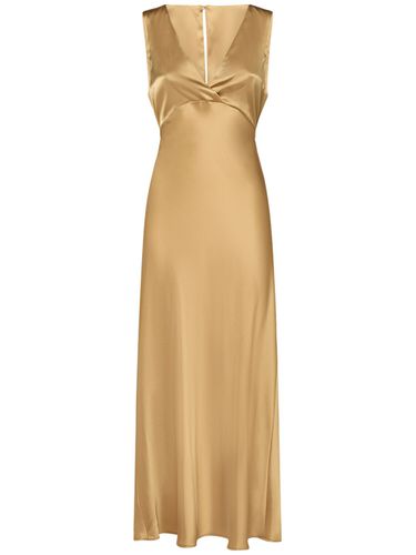 Robe Longue En Satin Lazio - MAX MARA - Modalova