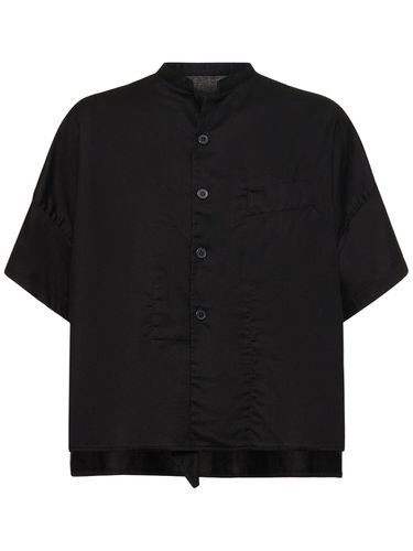 Chemise Boxy En Sergé De Coton Drapé - YOHJI YAMAMOTO - Modalova