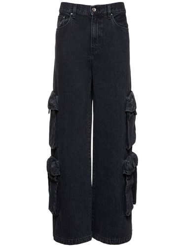 Jean Cargo Ample En Denim Taille Mi-haute - AMIRI - Modalova