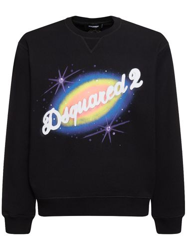 Sweat-shirt En Jersey De Coton À Logo - DSQUARED2 - Modalova