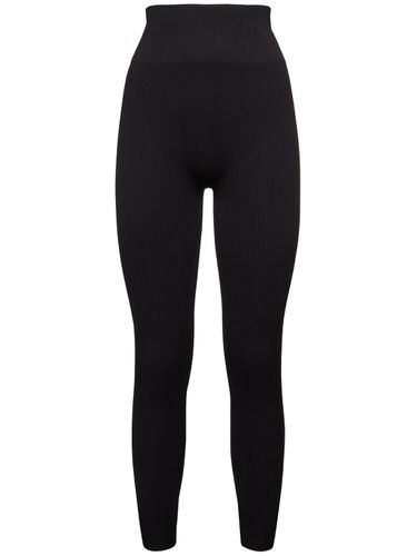 Legging En Jersey Côtelé Avec Étriers - ANDREADAMO - Modalova