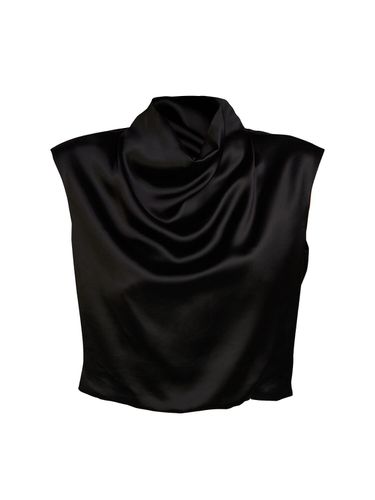 Blouse En Viscose De Satin Avec Col - SAINT LAURENT - Modalova