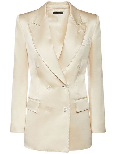 Blazer En Sergé De Laine Mélangée - TOM FORD - Modalova