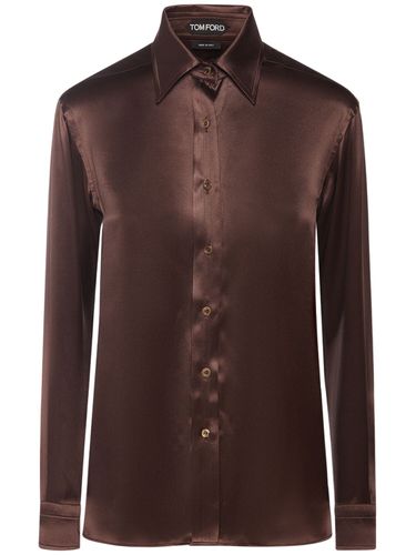 Chemise Fluide En Soie Charmeuse - TOM FORD - Modalova