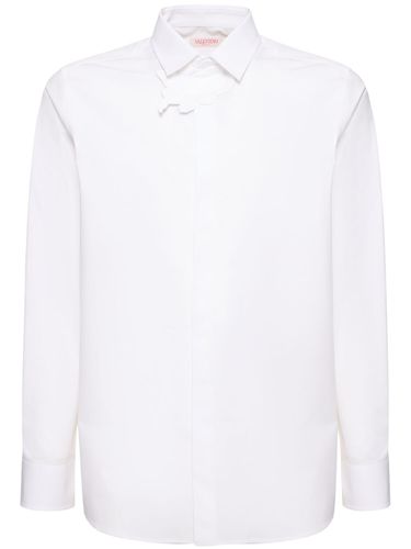 Chemise En Coton Détail Fleur - VALENTINO - Modalova