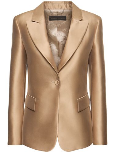 Veste Cintrée En Satin À Boutonnage Simple - ALBERTA FERRETTI - Modalova