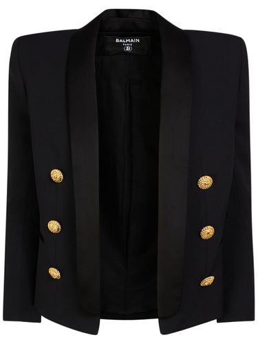 Veste Boxy En Laine - BALMAIN - Modalova