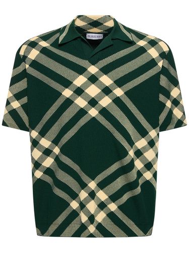 Polo En Maille De Laine À Carreaux - BURBERRY - Modalova