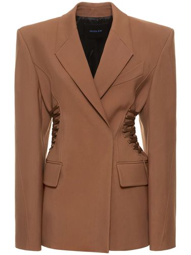 Veste Oversize Cintrée Avec Laçage - MUGLER - Modalova