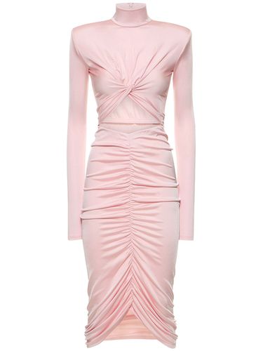 Robe Midi Ajourée En Jersey Stretch Kim - THE ANDAMANE - Modalova