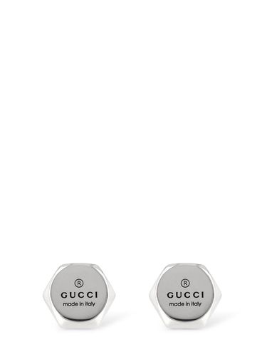 Boucles D'oreilles En Massif Trademark - GUCCI - Modalova