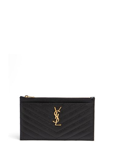 Pochette En Cuir Matelassé Cassandra - SAINT LAURENT - Modalova