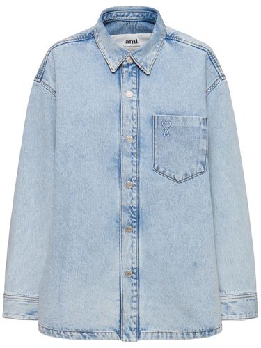 Chemise Oversize En Denim De Coton Adc - AMI PARIS - Modalova